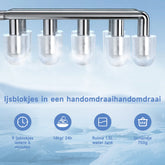 IJsblokjesmachine – 14kg/24 uur – IJsmachine - IJsblokjesmaker - Zwart - Aigostar
